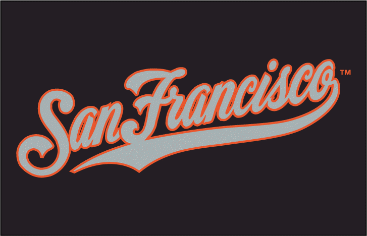 San Francisco Giants 1994-1999 Batting Practice Logo 02 vinyl decal